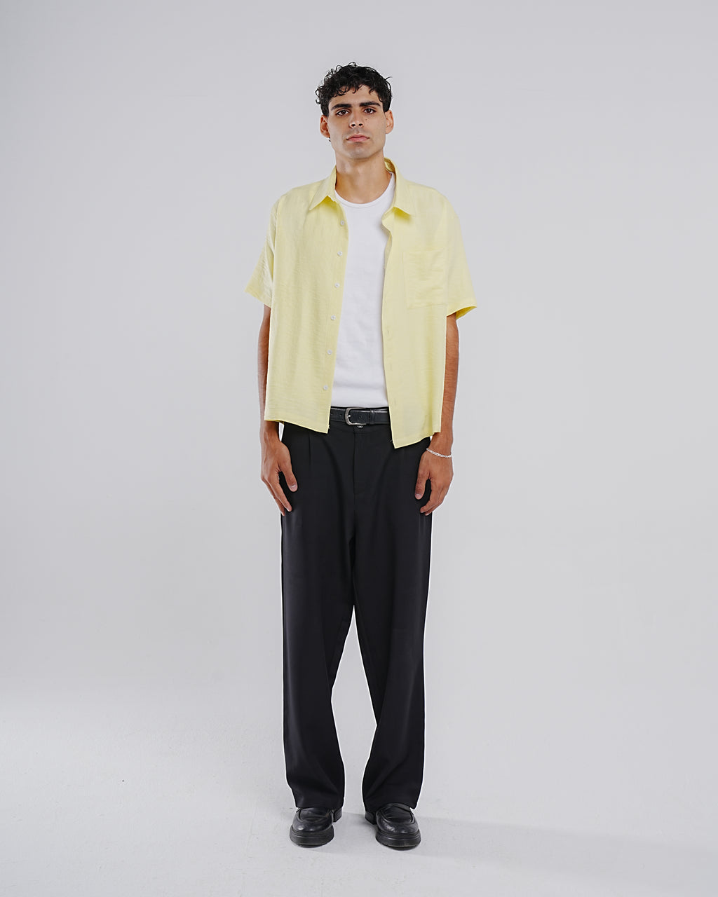 BUTTER YELLOW LINEN SHIRT