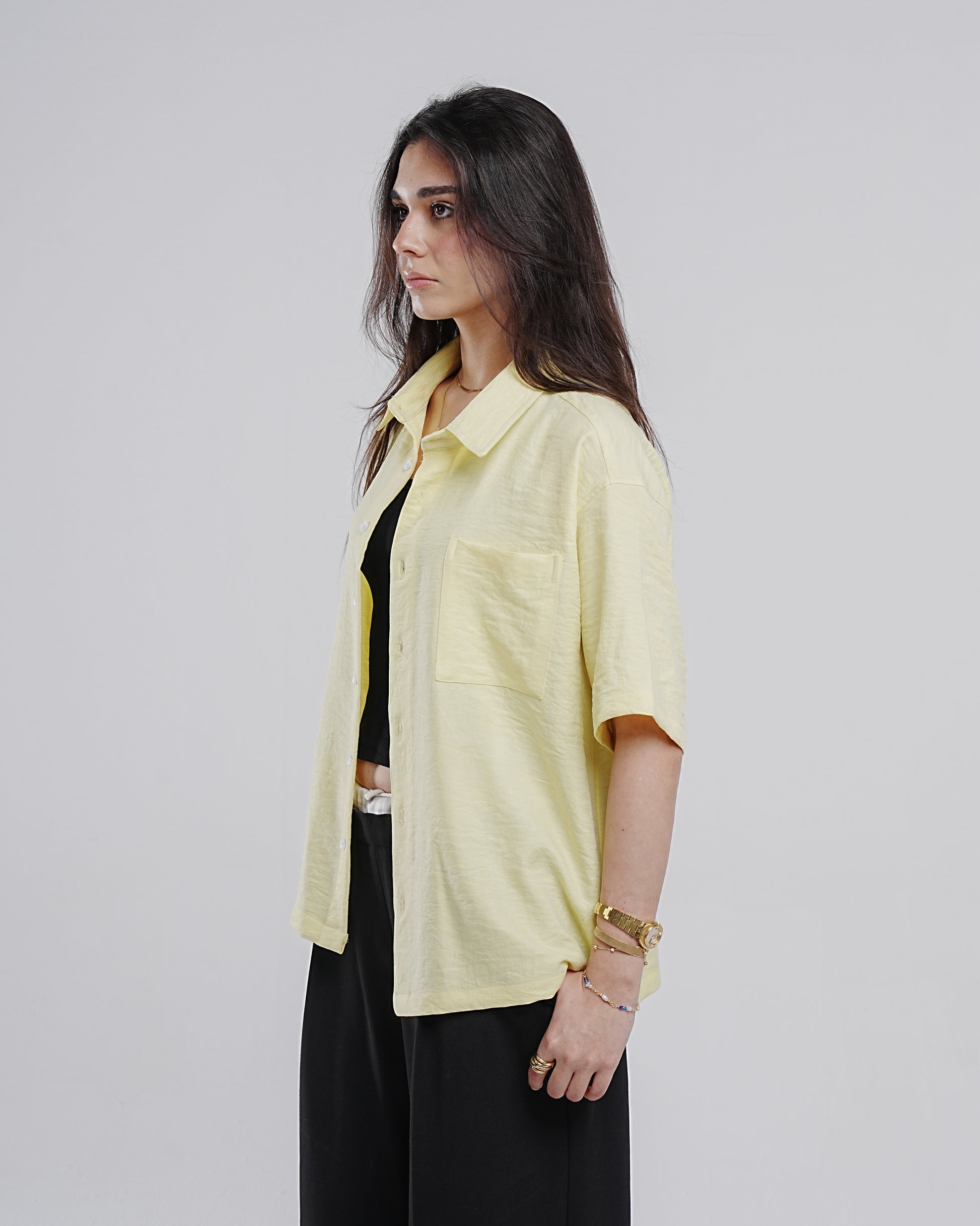 BUTTER YELLOW LINEN SHIRT