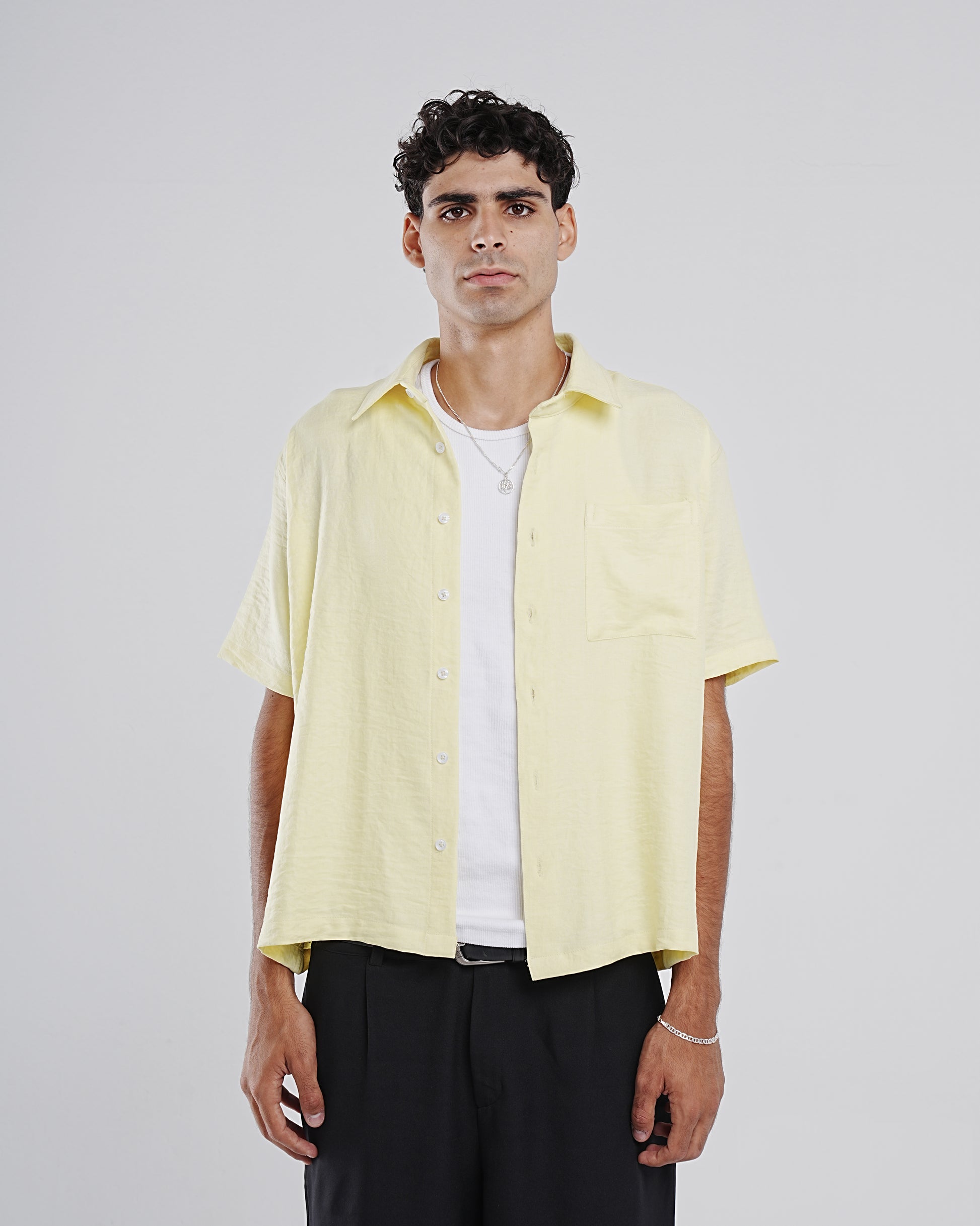 BUTTER YELLOW LINEN SHIRT