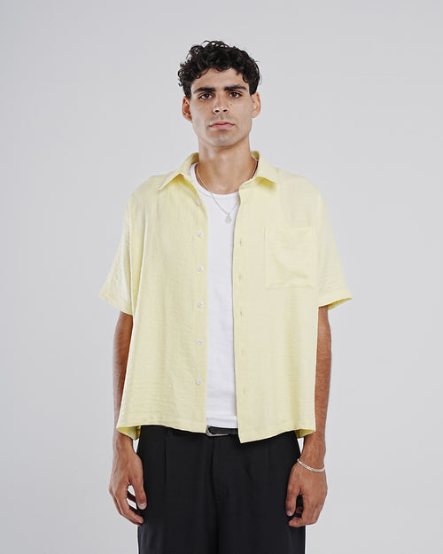 BUTTER YELLOW LINEN SHIRT